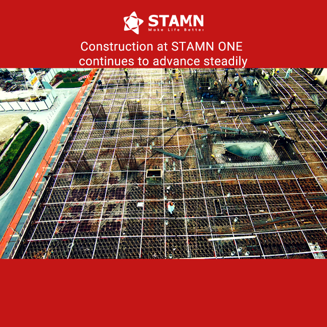 Construction at STAMN ONE continues to advance steadily